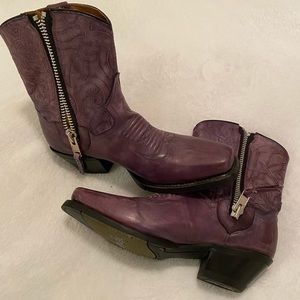 Fun purple cowboy boots